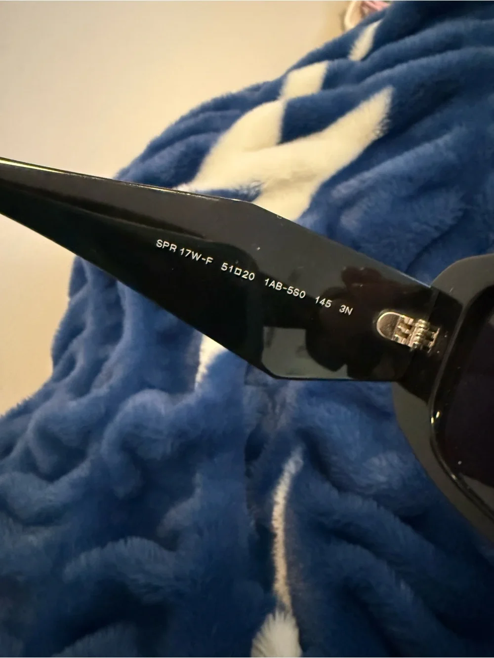 Prada Black Women's Rectangular Sunglasses with Dark Lenses